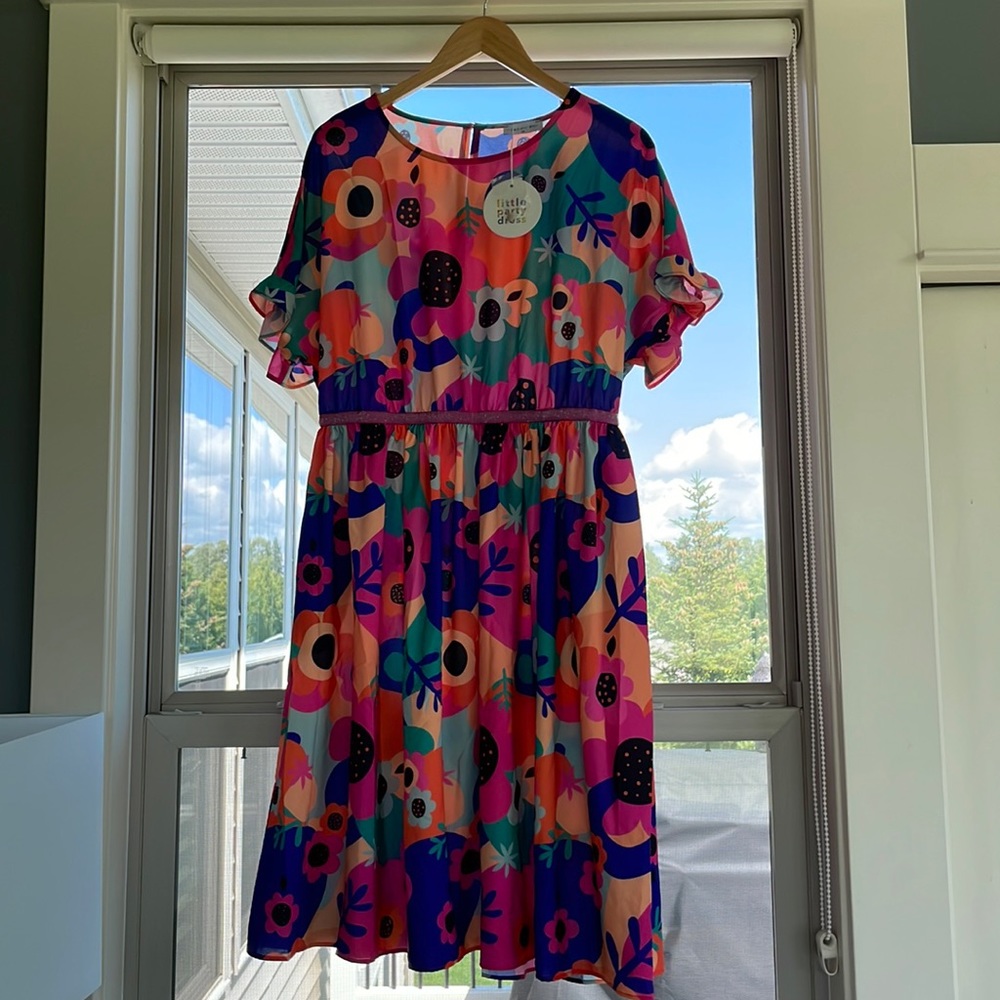 Little Party Dress: Ellen: size AUS 14/ USA 10. Floral